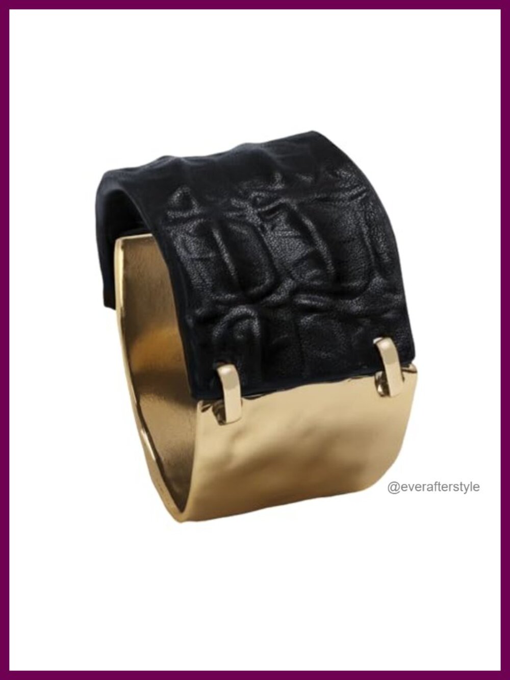 Leather Wrap Bracelet Chunky Bangle Statement Women's Jewelry Gift